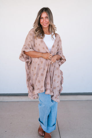 Enchanted Daisy Ruffle Kimono