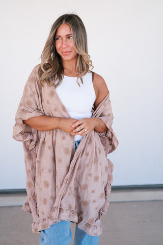 Enchanted Daisy Ruffle Kimono