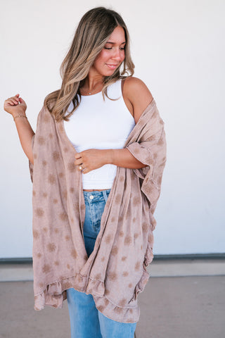 Enchanted Daisy Ruffle Kimono