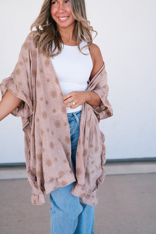Enchanted Daisy Ruffle Kimono
