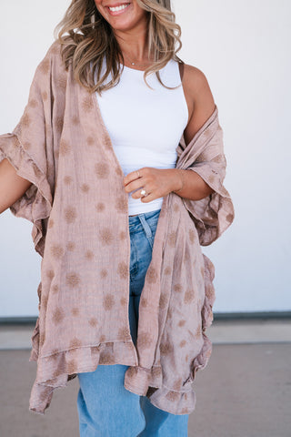 Enchanted Daisy Ruffle Kimono