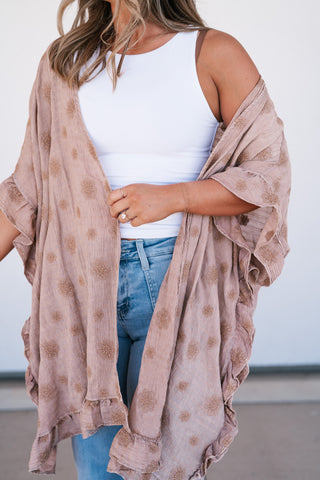 Enchanted Daisy Ruffle Kimono
