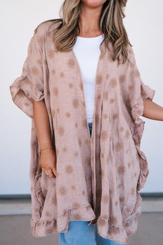 Enchanted Daisy Ruffle Kimono