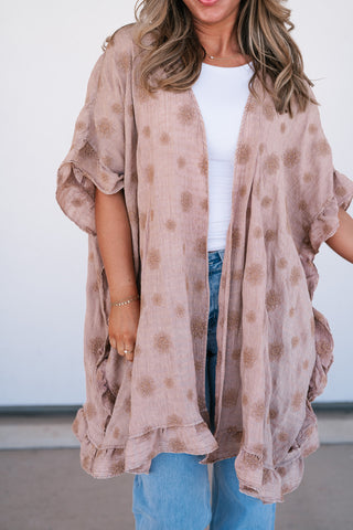 Enchanted Daisy Ruffle Kimono
