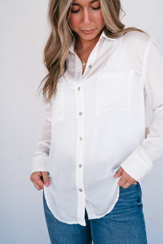 Ivory Essence Collared Button Down
