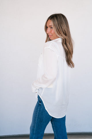 Ivory Essence Collared Button Down