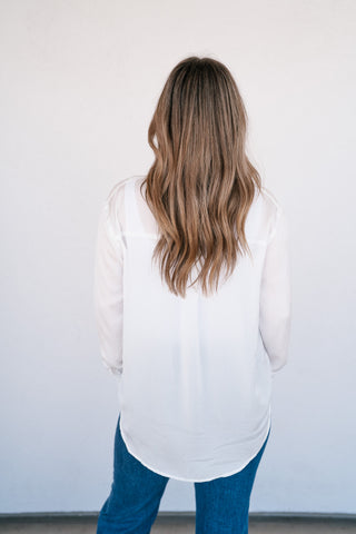 Ivory Essence Collared Button Down
