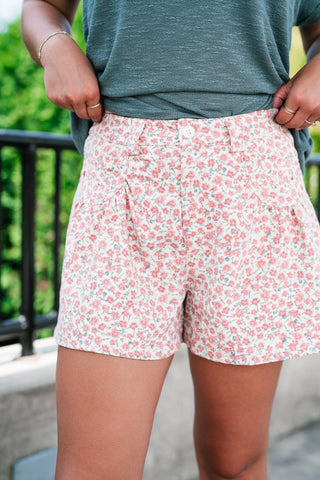 Day's End Floral Wide Leg Shorts