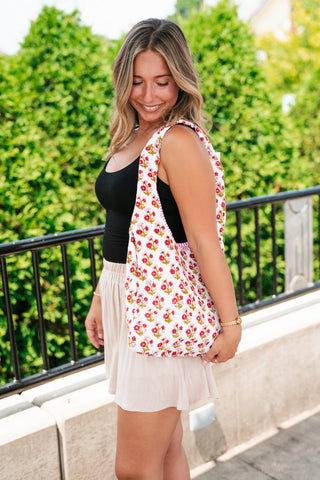 Rose Garden Patchwork Shoulder bag - Red