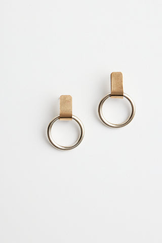 Able Fonda Two-Tone Drop Earrings
