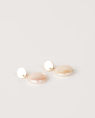 Able Coin Pearl Drop Earrings