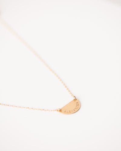 Able Half Moon Necklace- Be Still