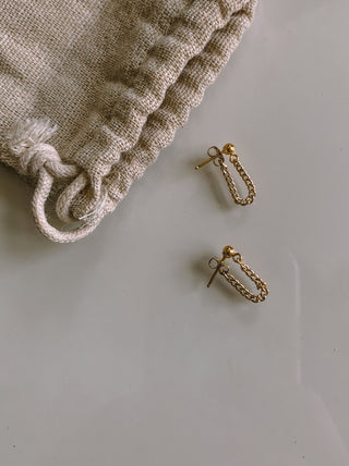 Able Curb Chain Earrings