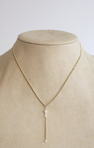 Able Pearl Lariat Necklace