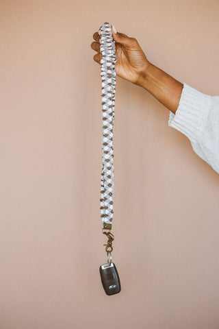 Brown Checkered Lanyard - ANDI