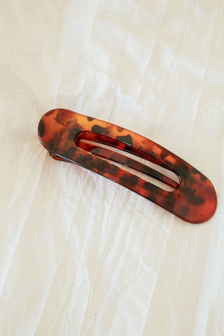 Oversized Flat Claw Clip: Black
