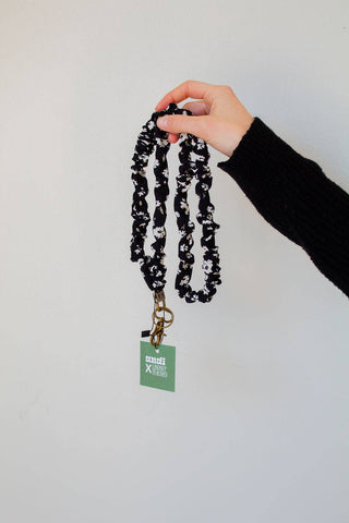 Onyx Floral Lanyard - ANDI