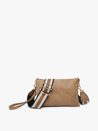Izzy Crossbody w/ Guitar Strap: Taupe