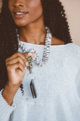 Brown Checkered Lanyard - ANDI