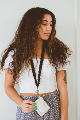 Black Luxe Lanyard - ANDI