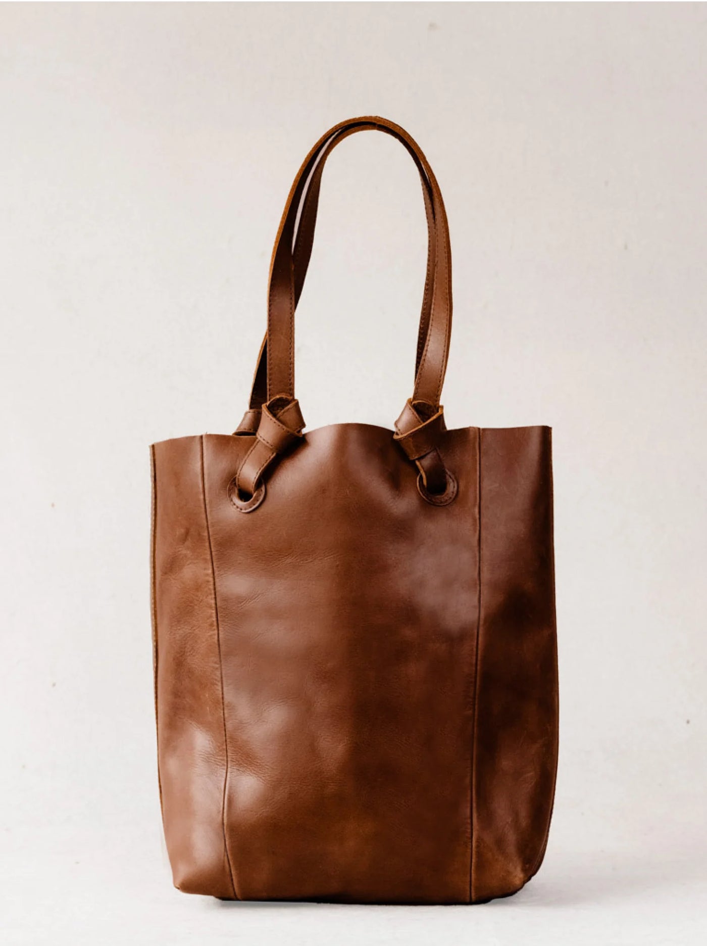 Able Cait Knotted Tote - Whiskey