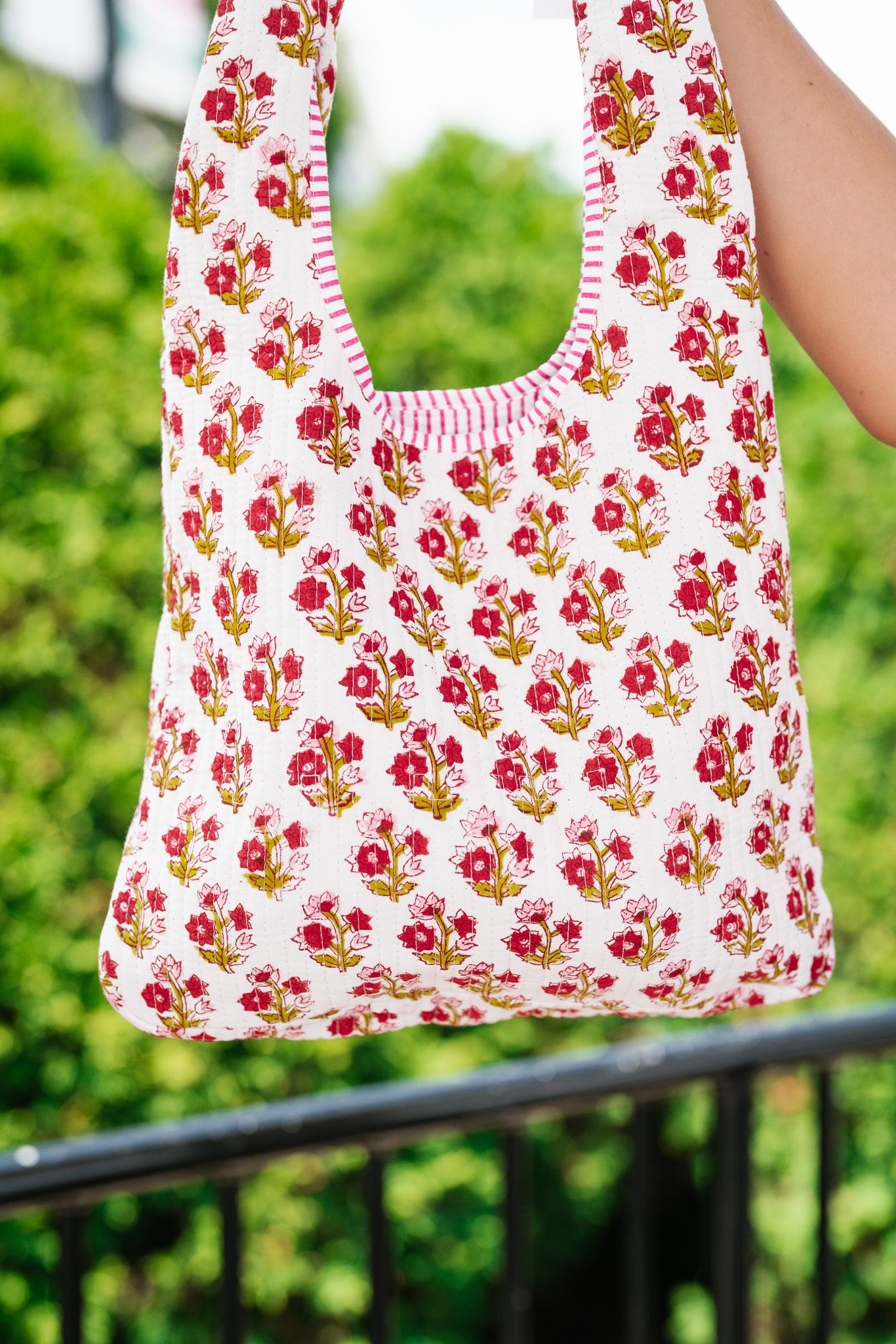 Rose Garden Patchwork Shoulder bag - Red