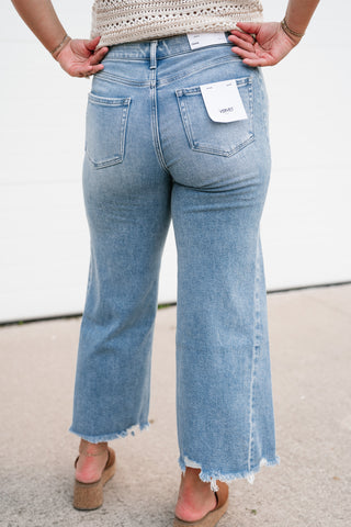 Vervet Josie High Rise Crop Wide Leg Jean
