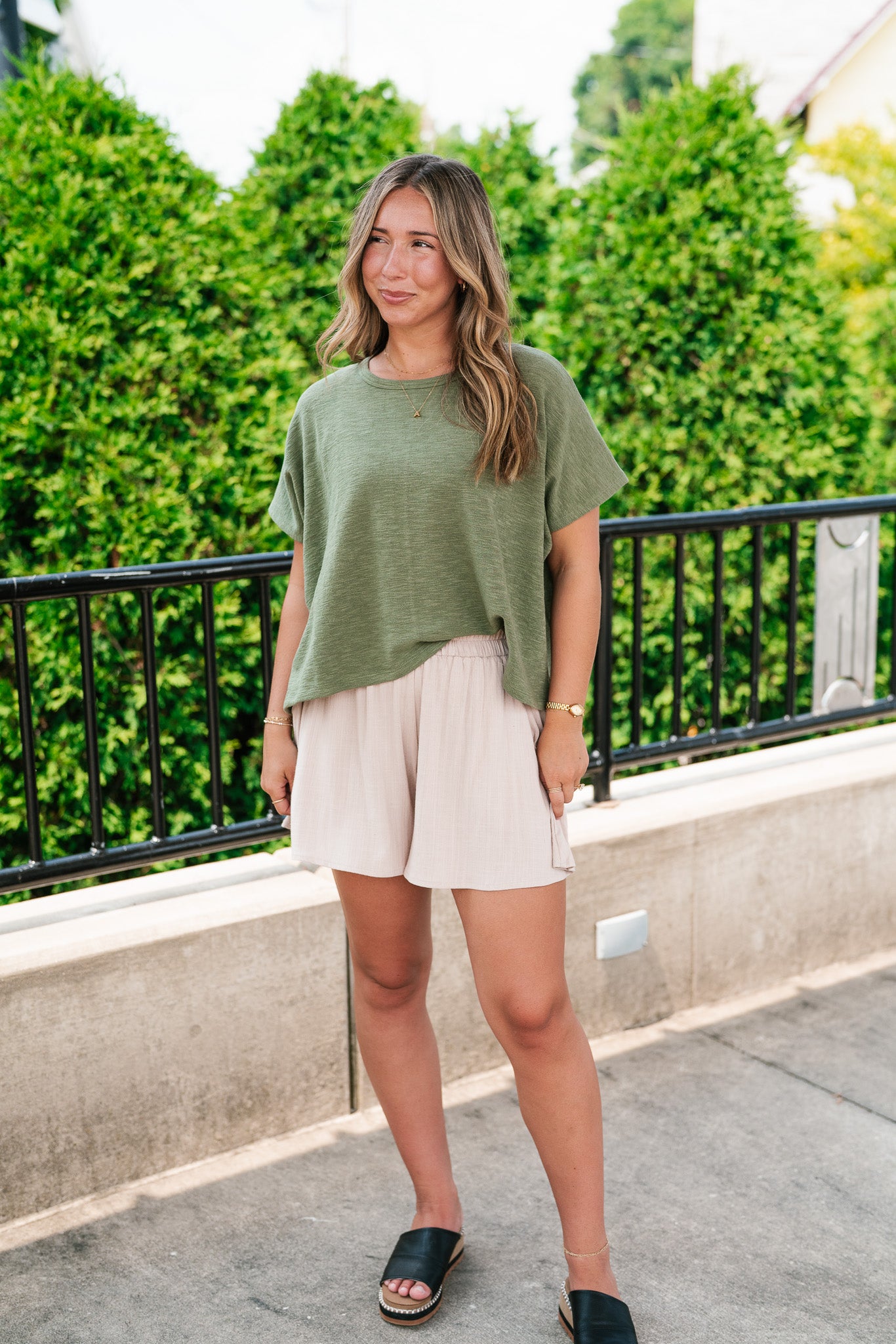 Pure Ease Relaxed Top - Olive