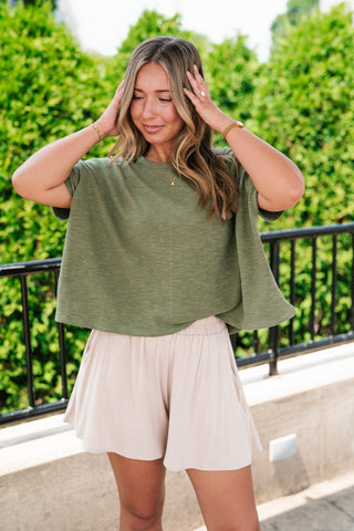 Pure Ease Relaxed Top - Olive