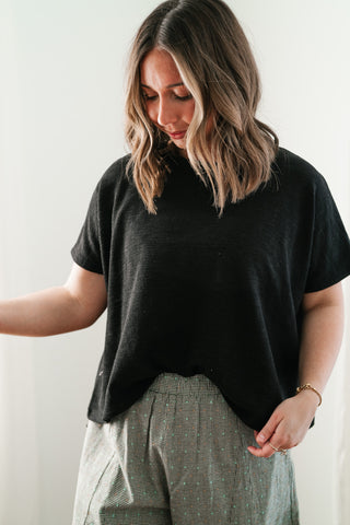 Pure Ease Relaxed Top - Black