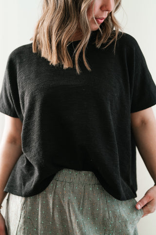 Pure Ease Relaxed Top - Black