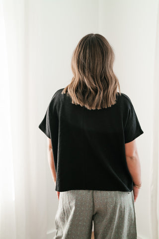 Pure Ease Relaxed Top - Black