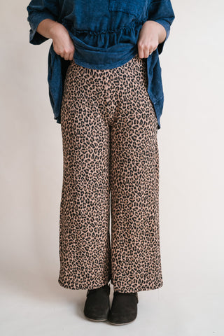 Wildly Relaxed Leopard Print Bottom