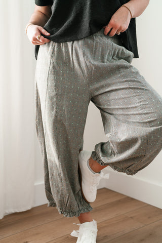 Weekend Ready Elastic Cuff Pants - Black