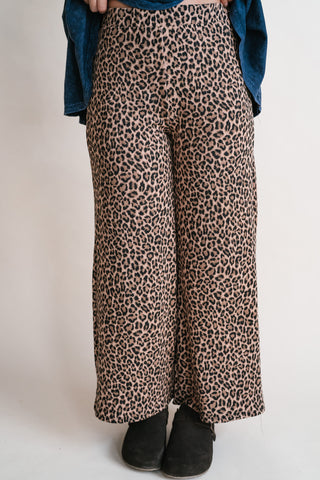 Wildly Relaxed Leopard Print Bottom