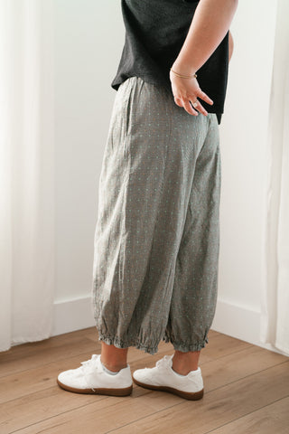 Weekend Ready Elastic Cuff Pants - Black