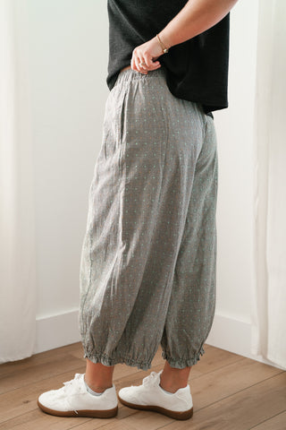 Weekend Ready Elastic Cuff Pants - Black