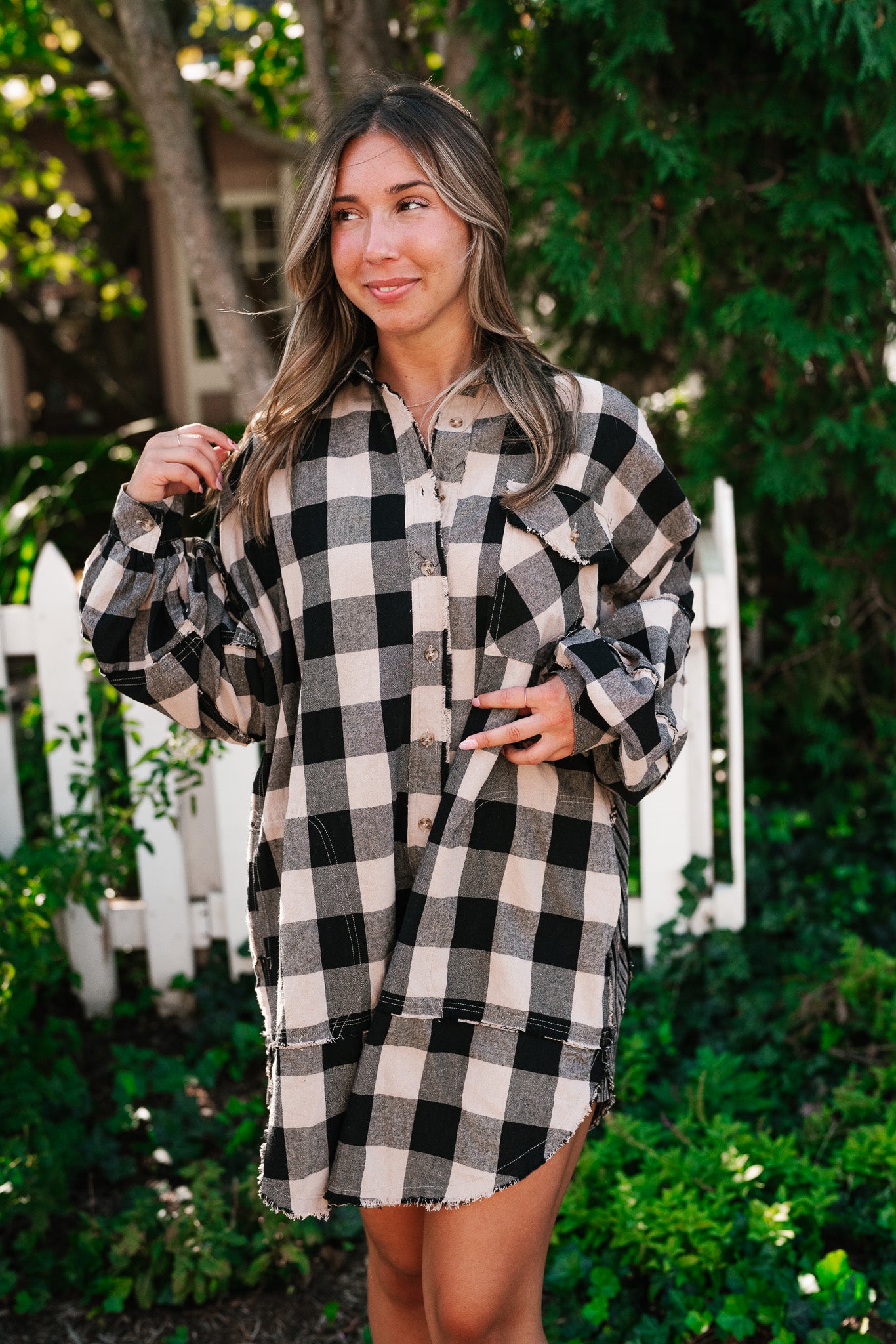 Mocha Lovers Oversized Flannel