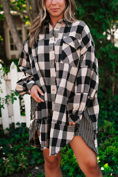 Mocha Lovers Oversized Flannel