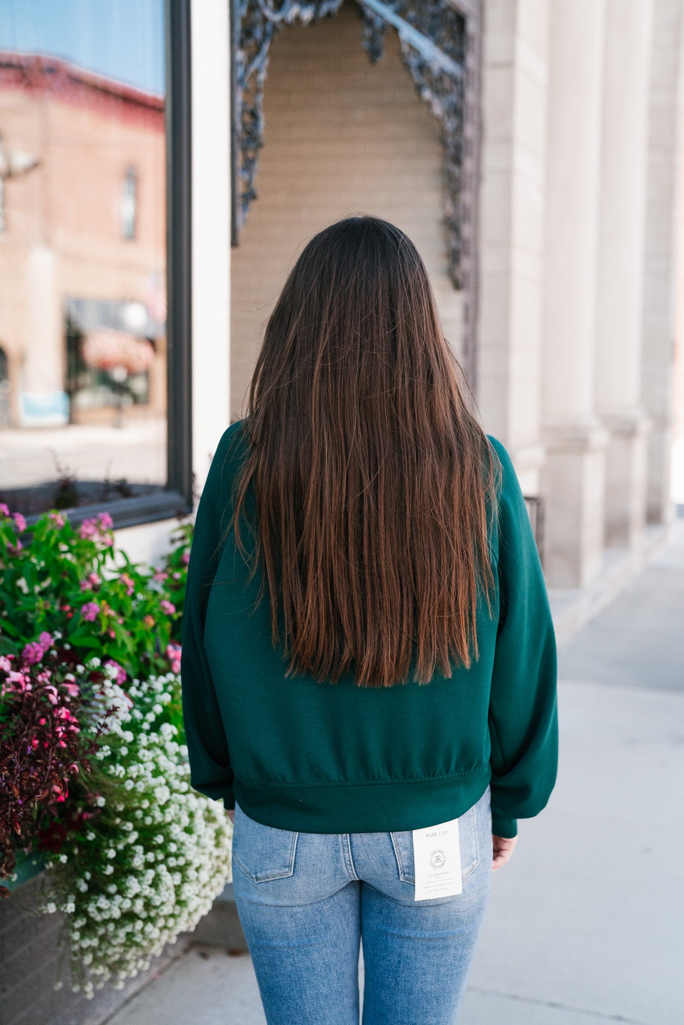 End Of Summer Quarter Zip Top - Dark Green