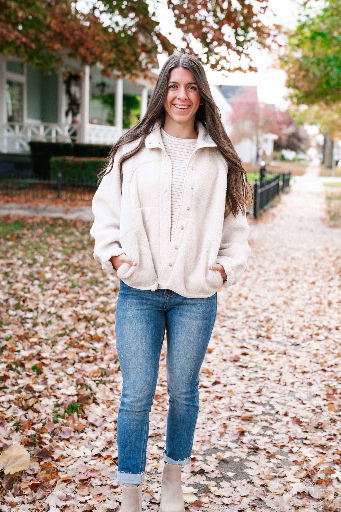 Diana Snap Button Fleece Jacket