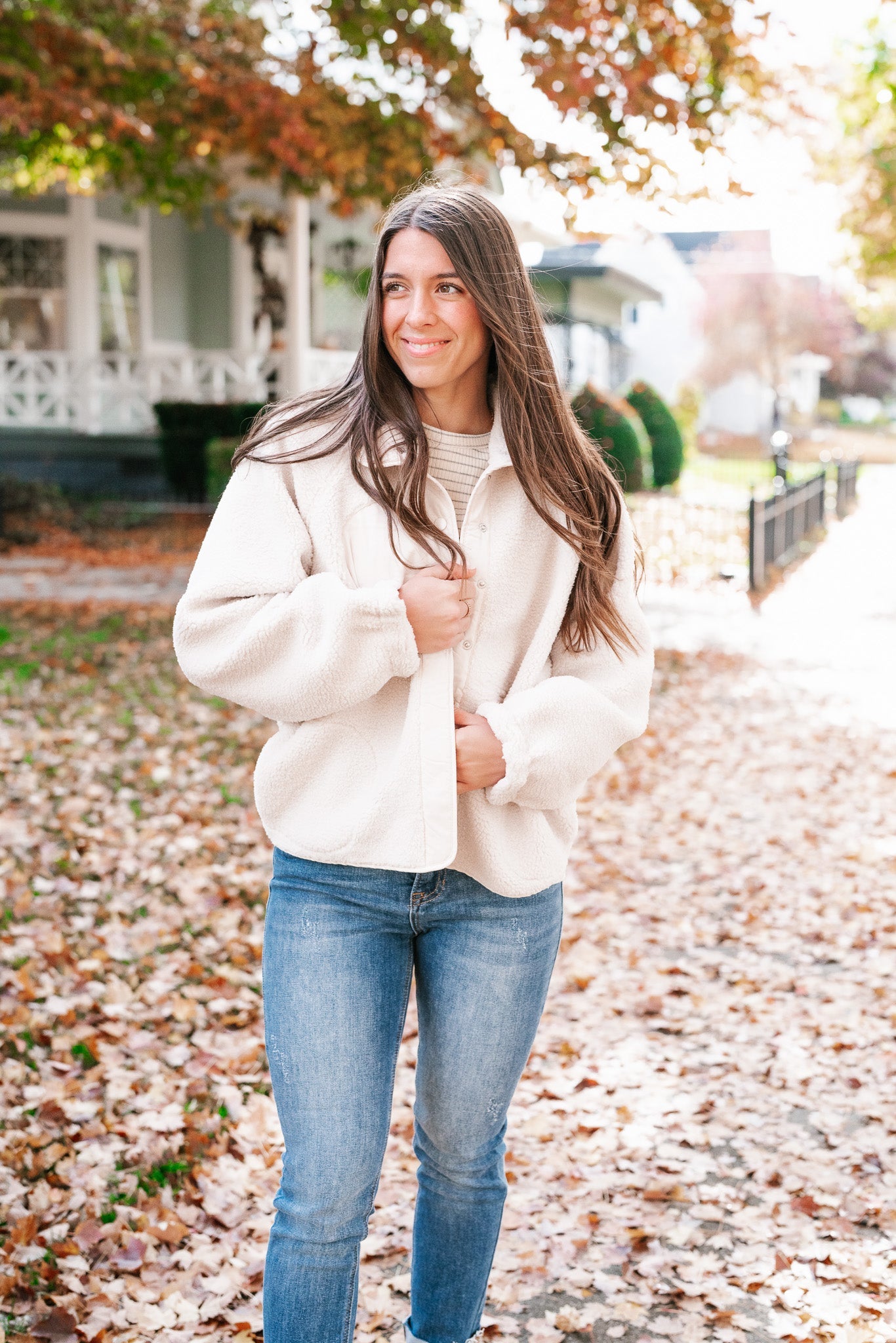 Diana Snap Button Fleece Jacket