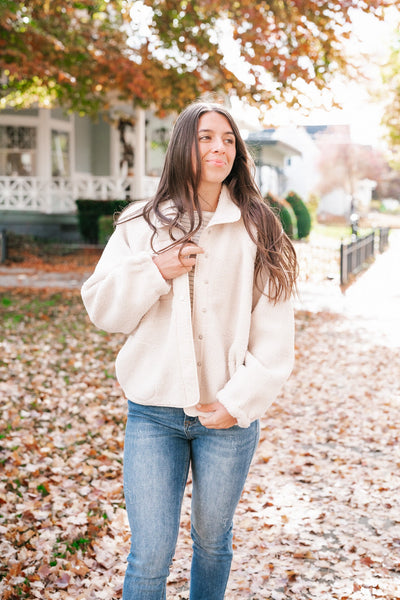 Diana Snap Button Fleece Jacket