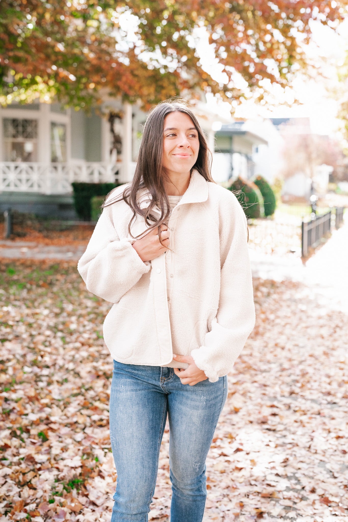 Diana Snap Button Fleece Jacket