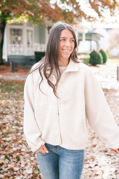 Diana Snap Button Fleece Jacket
