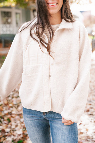 Diana Snap Button Fleece Jacket