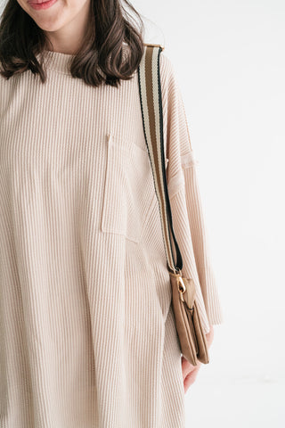 Forever Ideal Ribbed Top - Sand