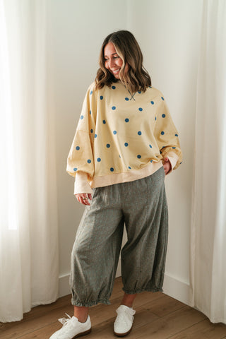 Elise Dotted Relaxed Fit Blouse