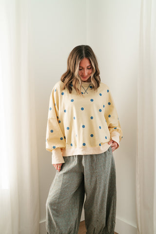 Elise Dotted Relaxed Fit Blouse