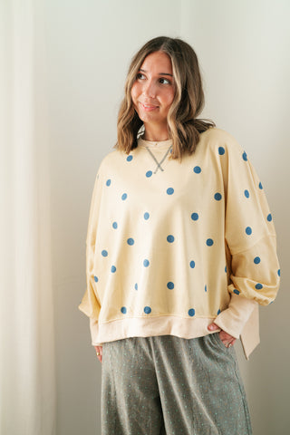 Elise Dotted Relaxed Fit Blouse